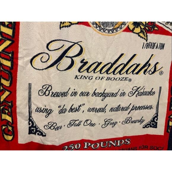 Braddahs Beach Towel Hawaii 56x30 - Picture 3 of 4
